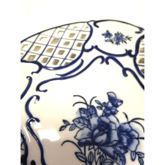 Beautiful Fenton OSAKA Plate Japanese 9" - Picture 11 of 13